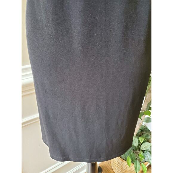 En Focus Studio Women's Black & White Round Neck Sleeveless Knee Length Dress 12 - Picture 7 of 10